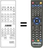 Replacement remote control RRMCG 1022 BMSA