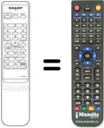 Replacement remote control RRMCG 1046 BMSA