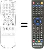 Replacement remote control Goodmans GVR 2201
