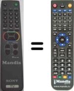 Replacement remote control Sony KV-25 X1E