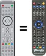 Gleichwertige Fernbedienung Sunstech TL-XRI2280 HD