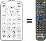 Replacement remote control AUDIOLA TVB 52