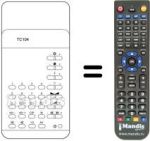 Replacement remote control TC 104
