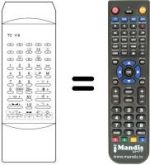 Replacement remote control TC 118
