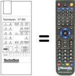 Gleichwertige Fernbedienung TECHNITUNER VT 300