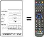 Replacement remote control TELECOMFORT 5000