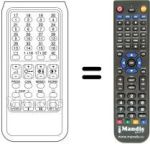 Replacement remote control TELECOMPUTER 99-32 STEREO