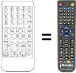 Gleichwertige Fernbedienung TELECOMPUTER 7443 STEREO