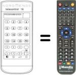 Replacement remote control TELECONTROL 16