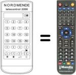 Replacement remote control TELECONTROL 2200