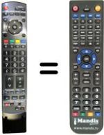 Replacement remote control National TH-50PX70E