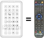 Gleichwertige Fernbedienung TELECOMPUTER 99-16