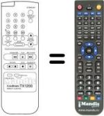 Replacement remote control TX 1200