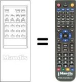Replacement remote control 3F14-00007-253