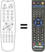 Gleichwertige Fernbedienung UKV 910