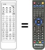 Replacement remote control Sanyo CEP 2872 H