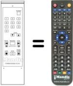 Replacement remote control NordMende V 1035 T