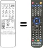Replacement remote control Emerson VCR 1150