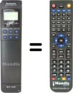 Gleichwertige Fernbedienung Panasonic NV-F55
