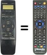Gleichwertige Fernbedienung Panasonic NV-SD44