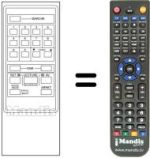 Replacement remote control VGX-715 HS 720