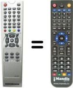 Gleichwertige Fernbedienung United UTV 14X83 D (ver. 2)