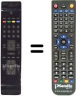 Replacement remote control NordMende UN 32 M 1000