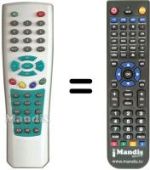 Replacement remote control DIUNAMAI WD-T 359 SD