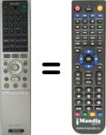 Replacement remote control Sony RDR-GX3