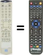 Replacement remote control Daewoo DQR 1100 D