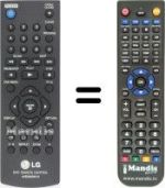 Gleichwertige Fernbedienung LG DVX 682