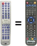 Replacement remote control Daewoo DV 2500 H