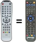 Gleichwertige Fernbedienung Triax DVB 300