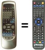 Replacement remote control Irradio DVD 5