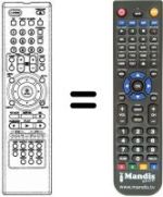 Gleichwertige Fernbedienung LG DVD 4800