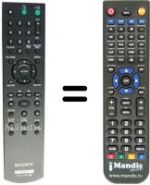 Gleichwertige Fernbedienung Sony DVP-NS 70