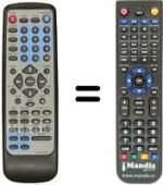 Replacement remote control Irradio DVD 600