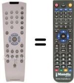 Replacement remote control Grundig GDP 5100 XENARO