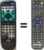 Replacement remote control JVC XV-515