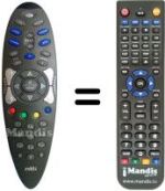 Replacement remote control VIRGIN MEDIA PACE DIGITAL