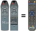 Gleichwertige Fernbedienung Vestel DVD 2215