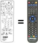 Replacement remote control Hifivox DTH 3600