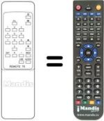 Replacement remote control Amstrad STR 250 E / T