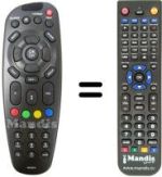 Replacement remote control XDOME HD 1000