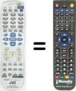 Replacement remote control JVC DR-MV 1 S