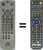 Replacement remote control JVC XV-N450 B