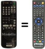 Replacement remote control Sony DVP-S 715