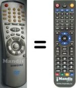 Gleichwertige Fernbedienung Samsung SV-DVD 1E