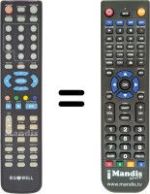 Replacement remote control GOWELL GOWELL001