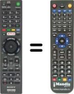 Replacement remote control Sony KDL40EX725